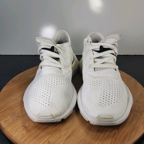 Women's Adidas Pod-S3.1 Sz 8.5 010357 White Knit Running Athletic Sneakers - Picture 3 of 8